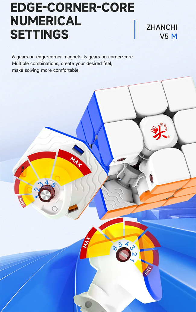 DaYan ZhanChi V5 M MagLev 3x3x3 Speed Cube Fancy Version